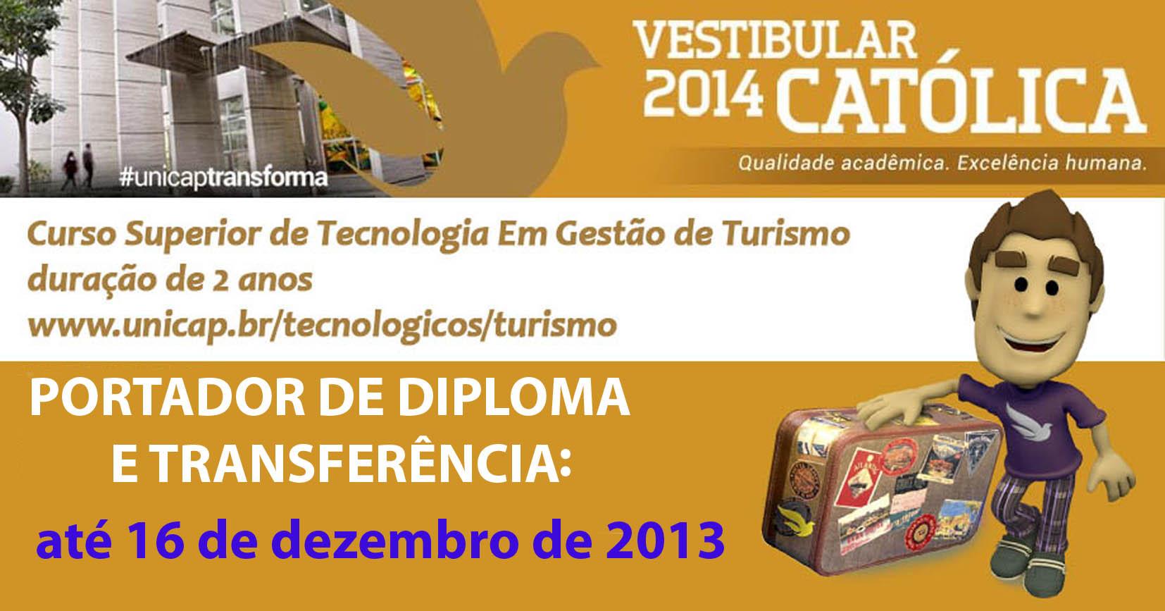 vestibular 2014 portador e transferidos_TURISMO