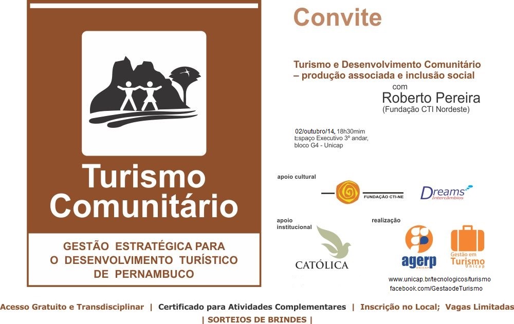 Dia do Turismo 2014_Unicap Turismo e Desenvolvimento Comunitário_Cartaz
